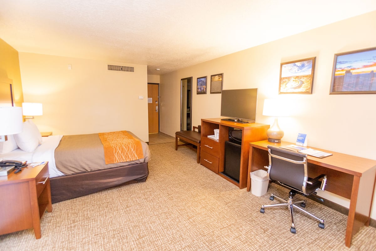 Chambre, 1 grand lit, non-fumeur | Literie de qualité, bureau, espace de travail pour ordinateurs portables