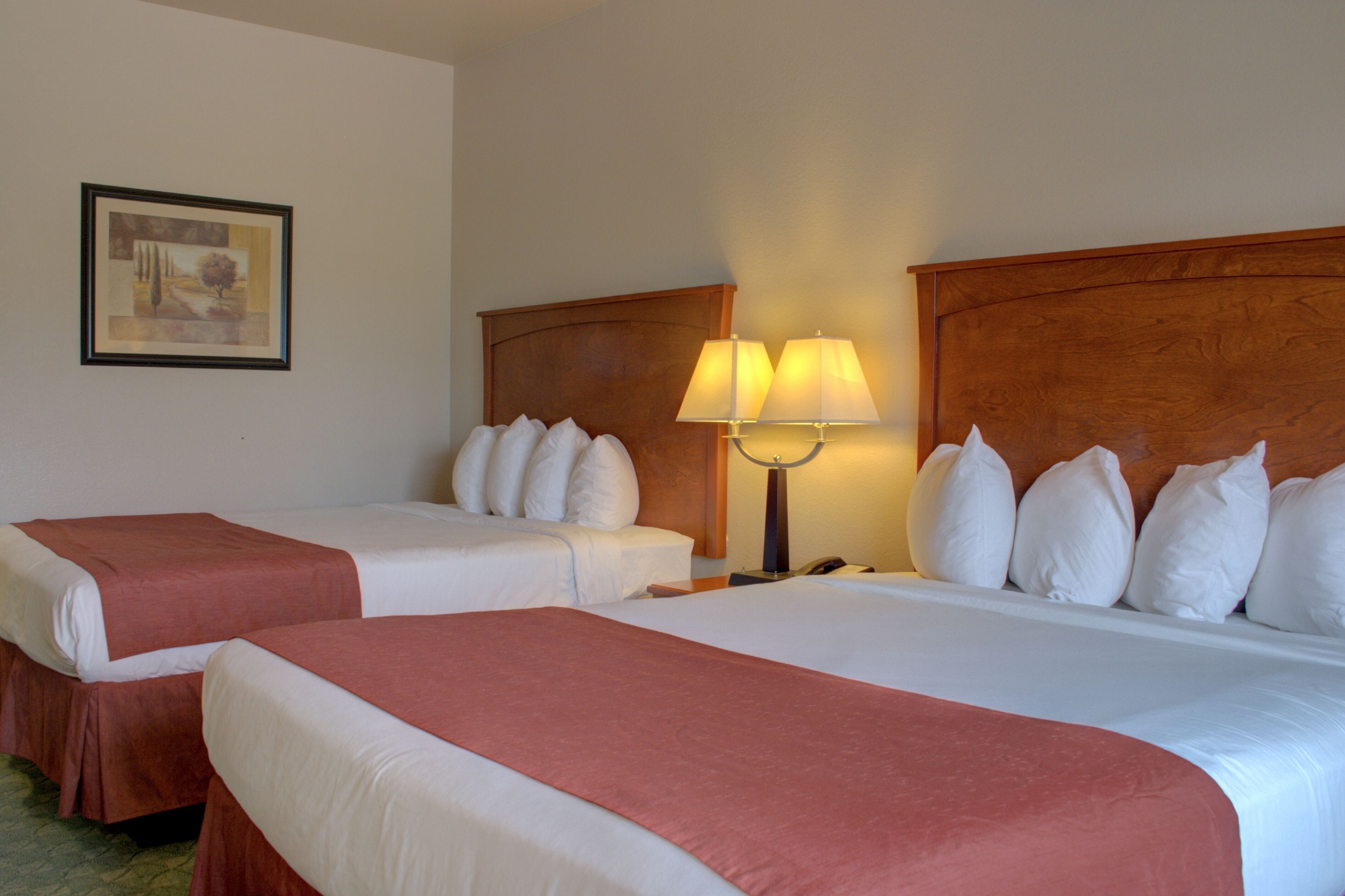 deluxe double room | laptop workspace, blackout curtains, iron/ironing board