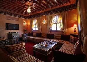 Sittområde i lobbyn