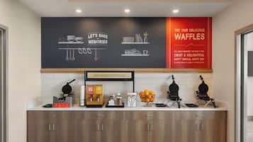 Free daily buffet breakfast