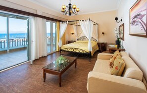 Junior Suite, Sea View | In-room safe, soundproofing, free WiFi, bed sheets - Pantheon City Hotel (East Mani)