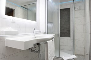 Double Room (South) | Bathroom | Free toiletries, hair dryer, towels