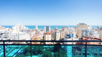 Herbergi með tvíbreiðu rúmi - sjávarsýn | Útsýni að strönd/hafi