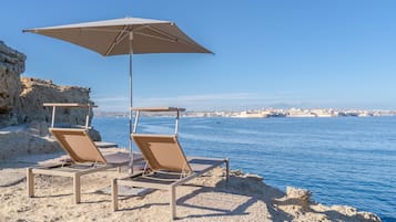 Private beach nearby, sun loungers, beach umbrellas, beach towels