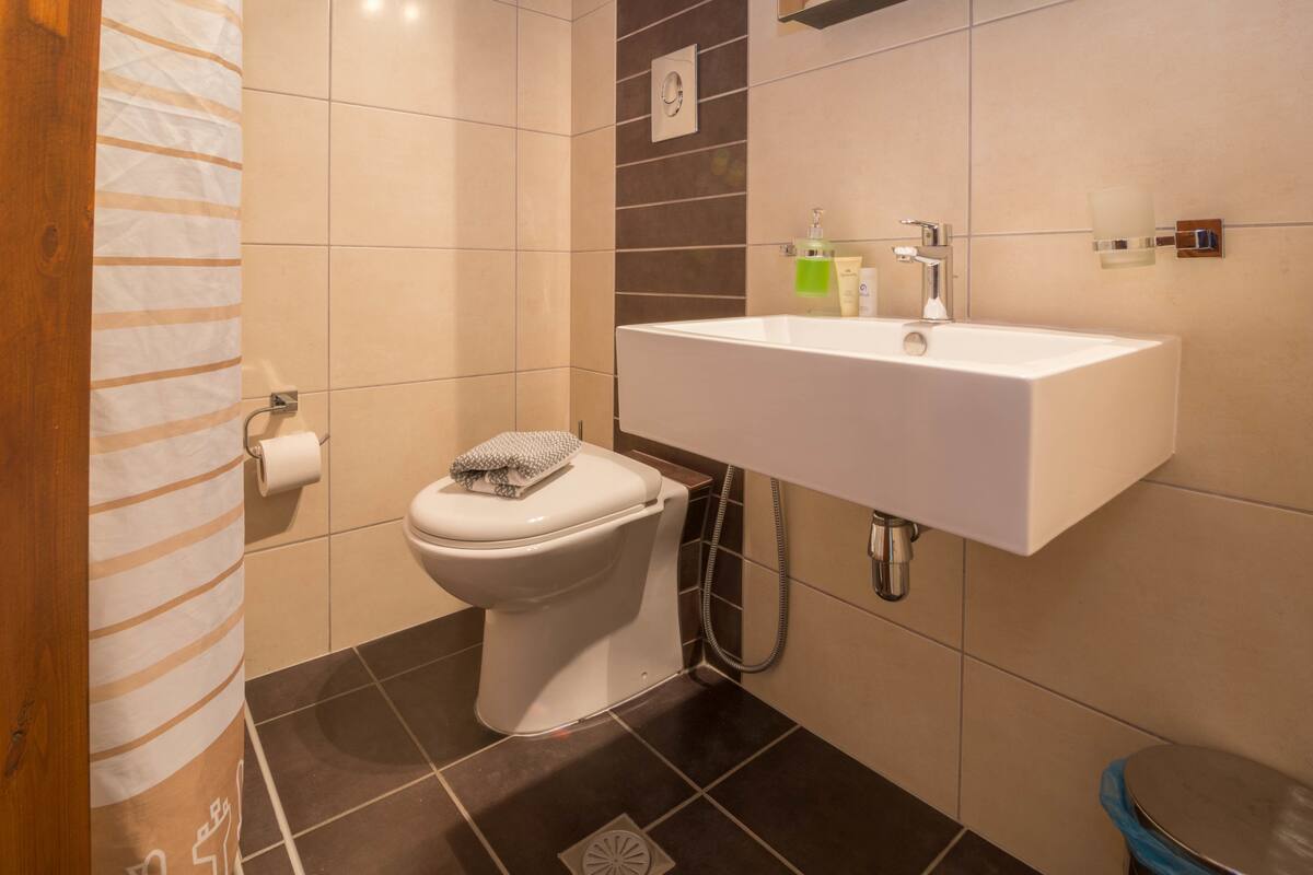 superior double or twin room | bathroom | shower, free toiletries, hair dryer, bidet