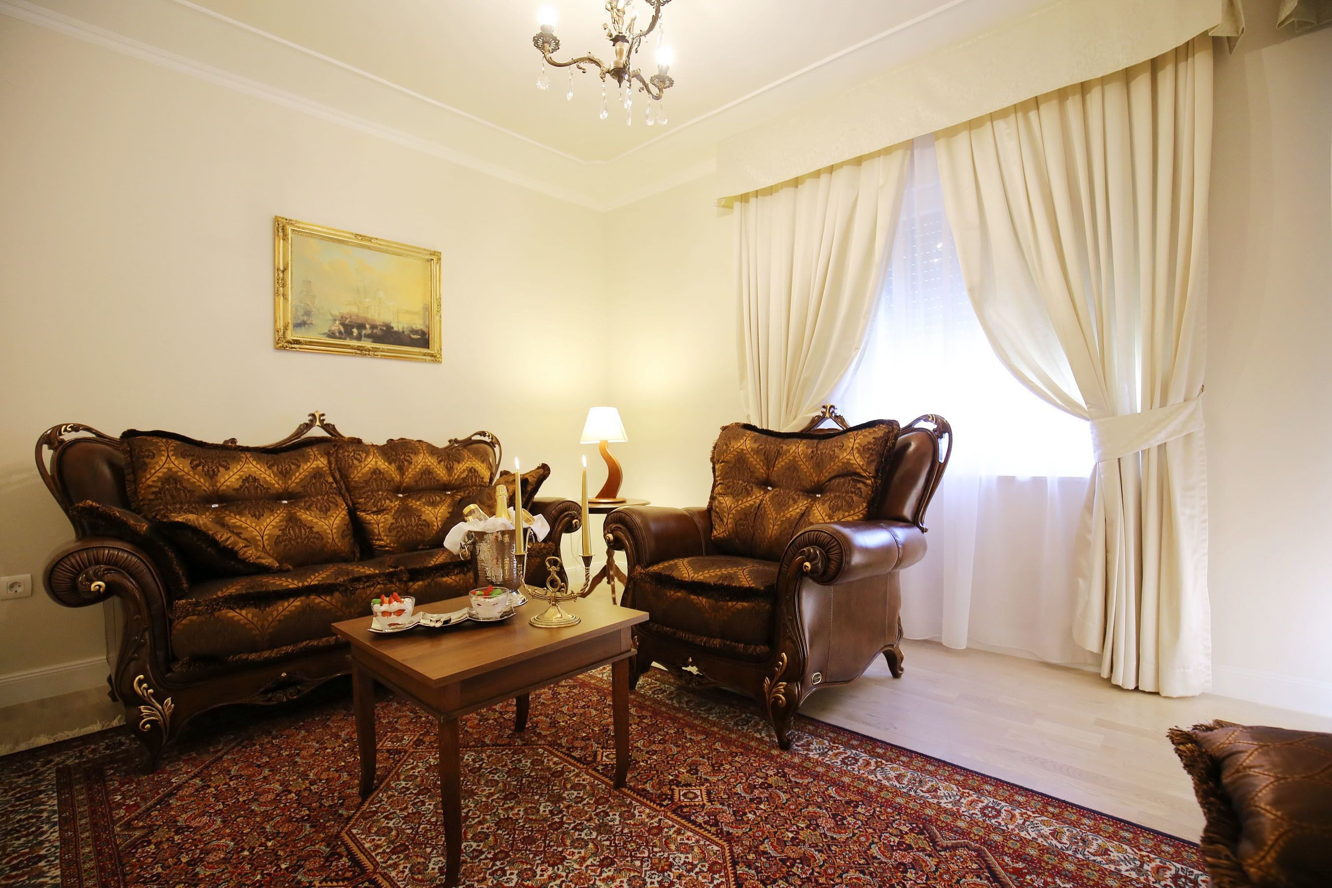 Premium Double Room, Balcony, Sea View | Living area | TV