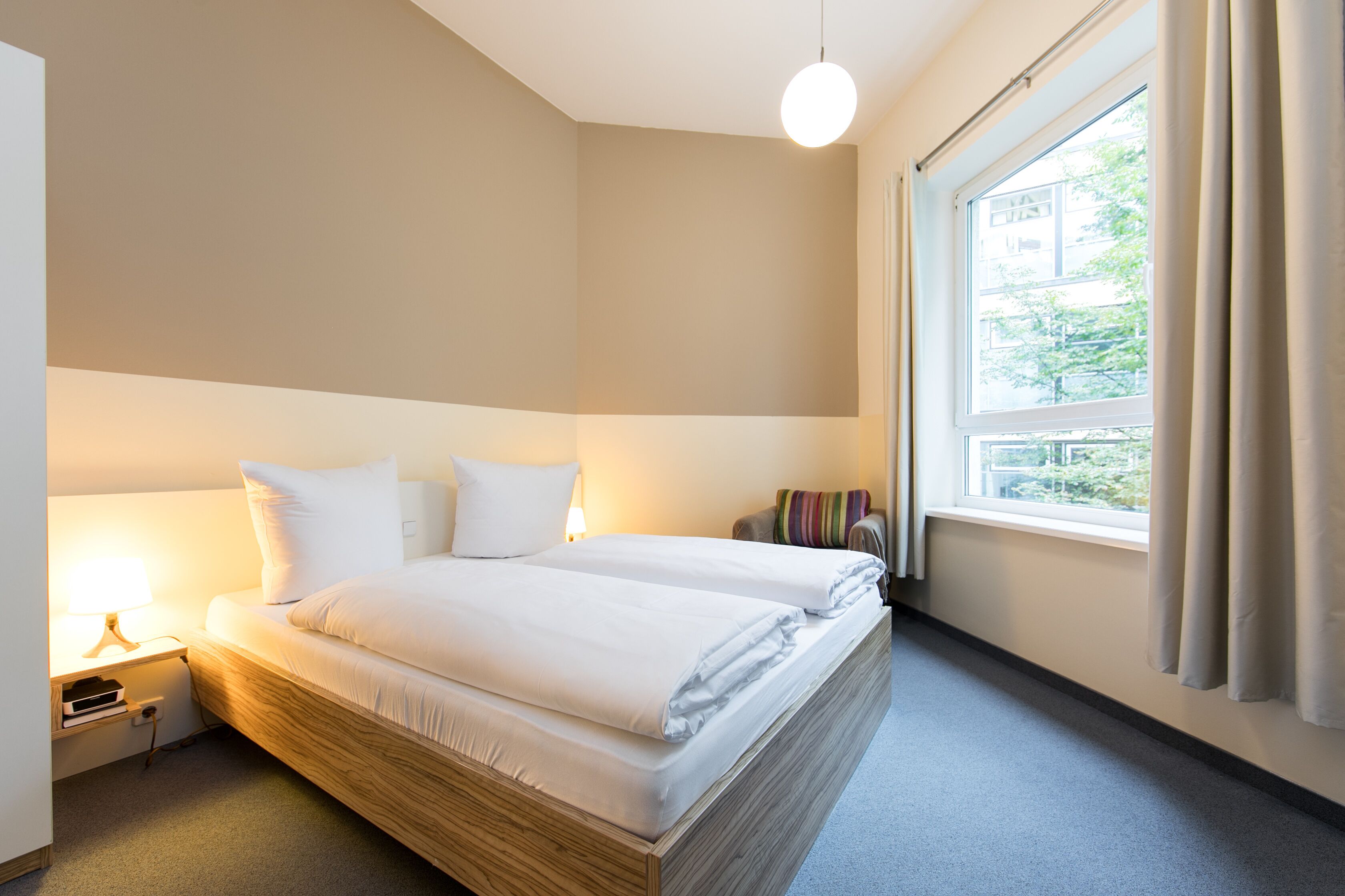 comfort quadruple room | hypo-allergenic bedding, in-room safe, desk, laptop workspace