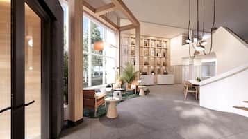 Sala de estar en el lobby