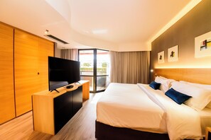 Quarto executivo, 1 cama King | Vista do quarto