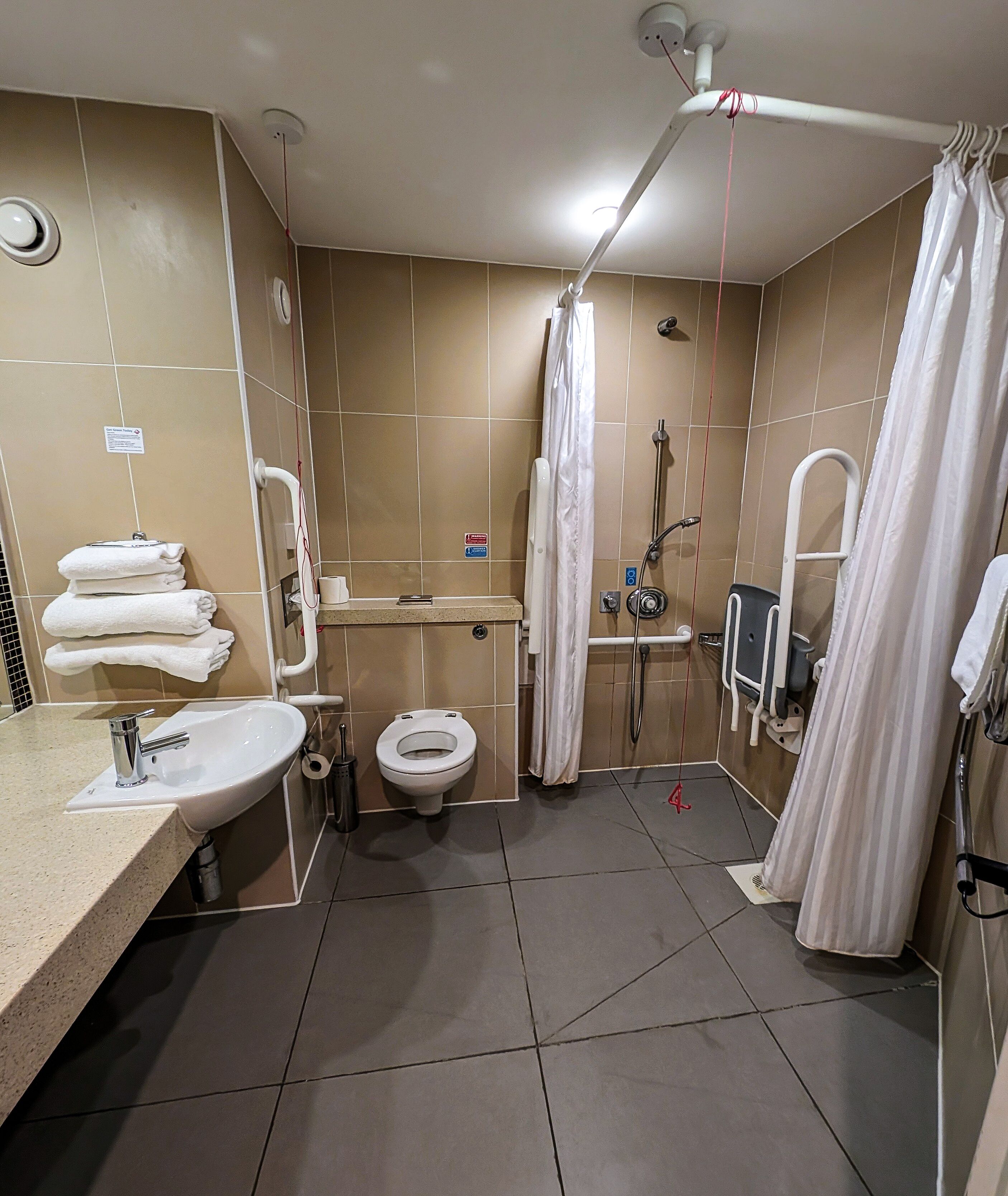 room, 1 queen bed with sofa bed, accessible | bathroom | free toiletries, hair dryer, bathrobes, slippers