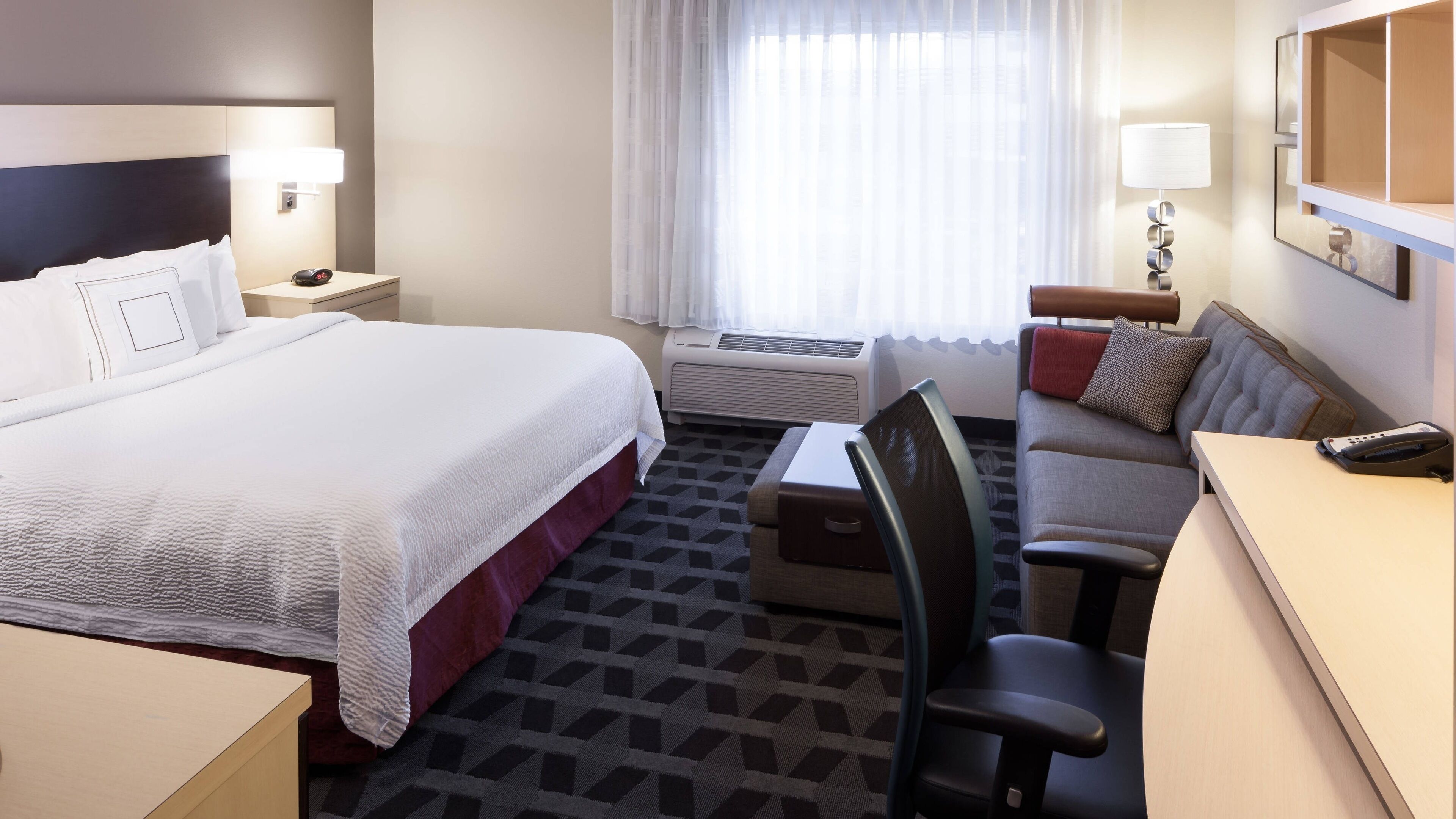 premium bedding, individually furnished, desk, laptop workspace