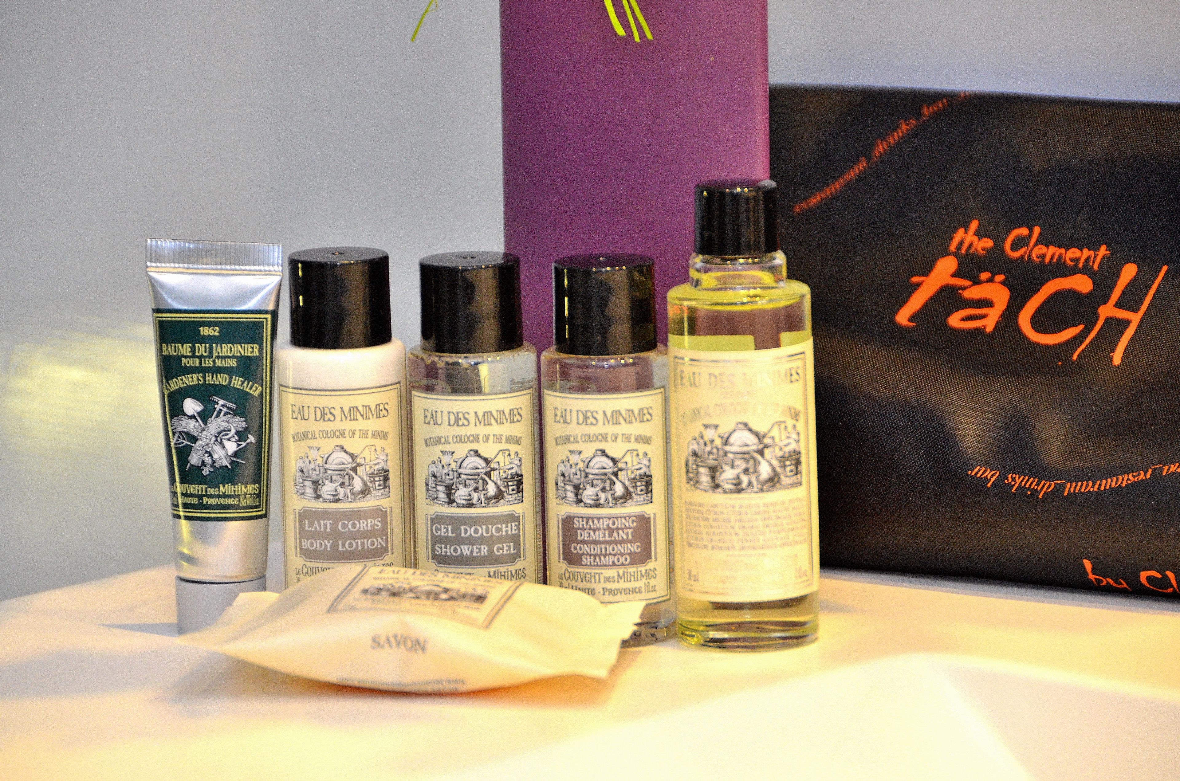 shower, designer toiletries, hair dryer, slippers