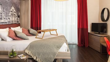 In-room safe, desk, blackout curtains, soundproofing
