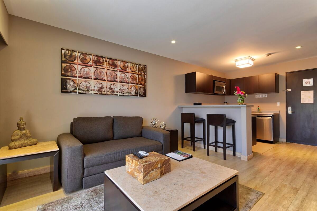 Junior Suite, 1 Bedroom (Junior) | Living room | 32-inch LCD TV with satellite channels, TV, DVD player