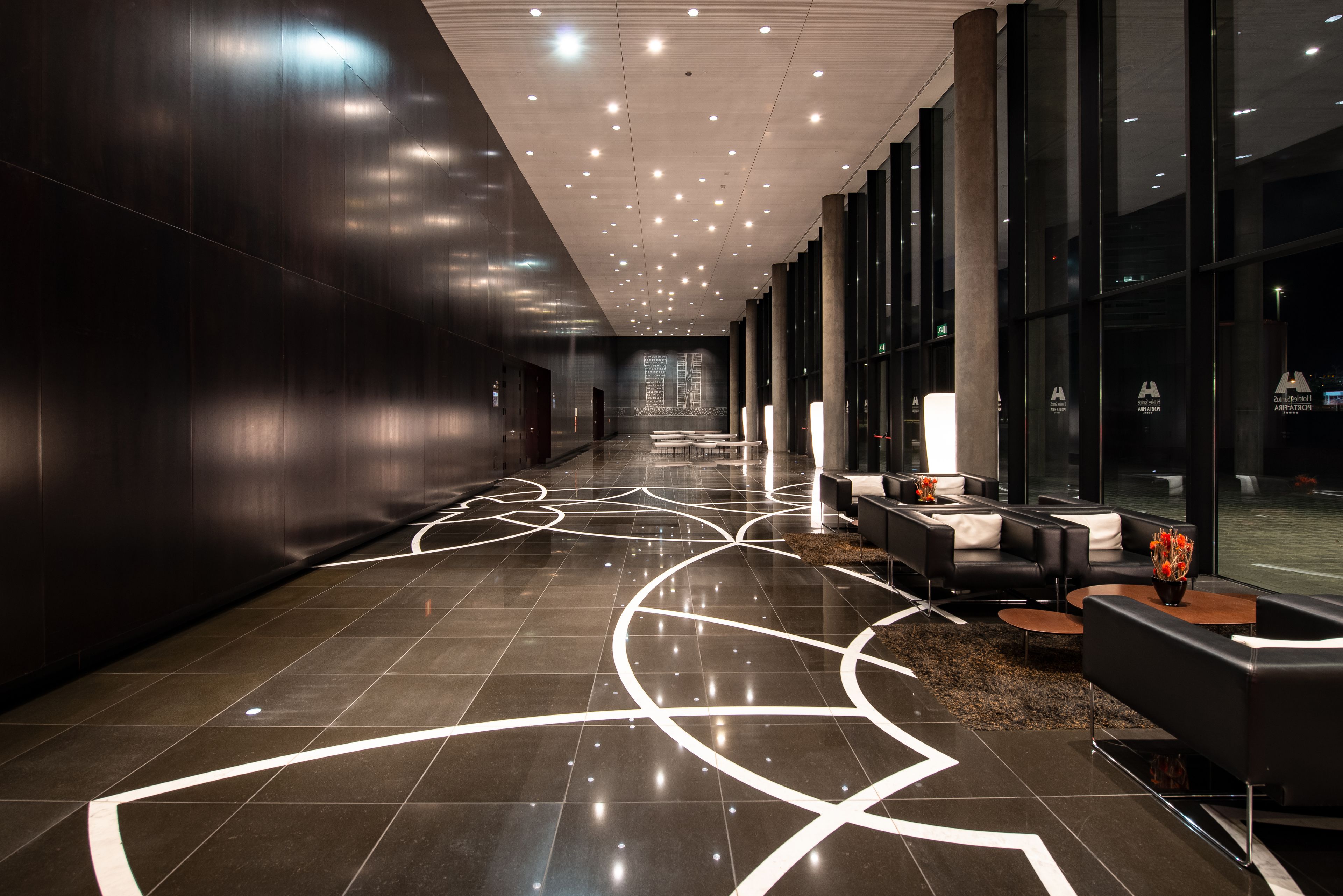 Sala de estar en el lobby