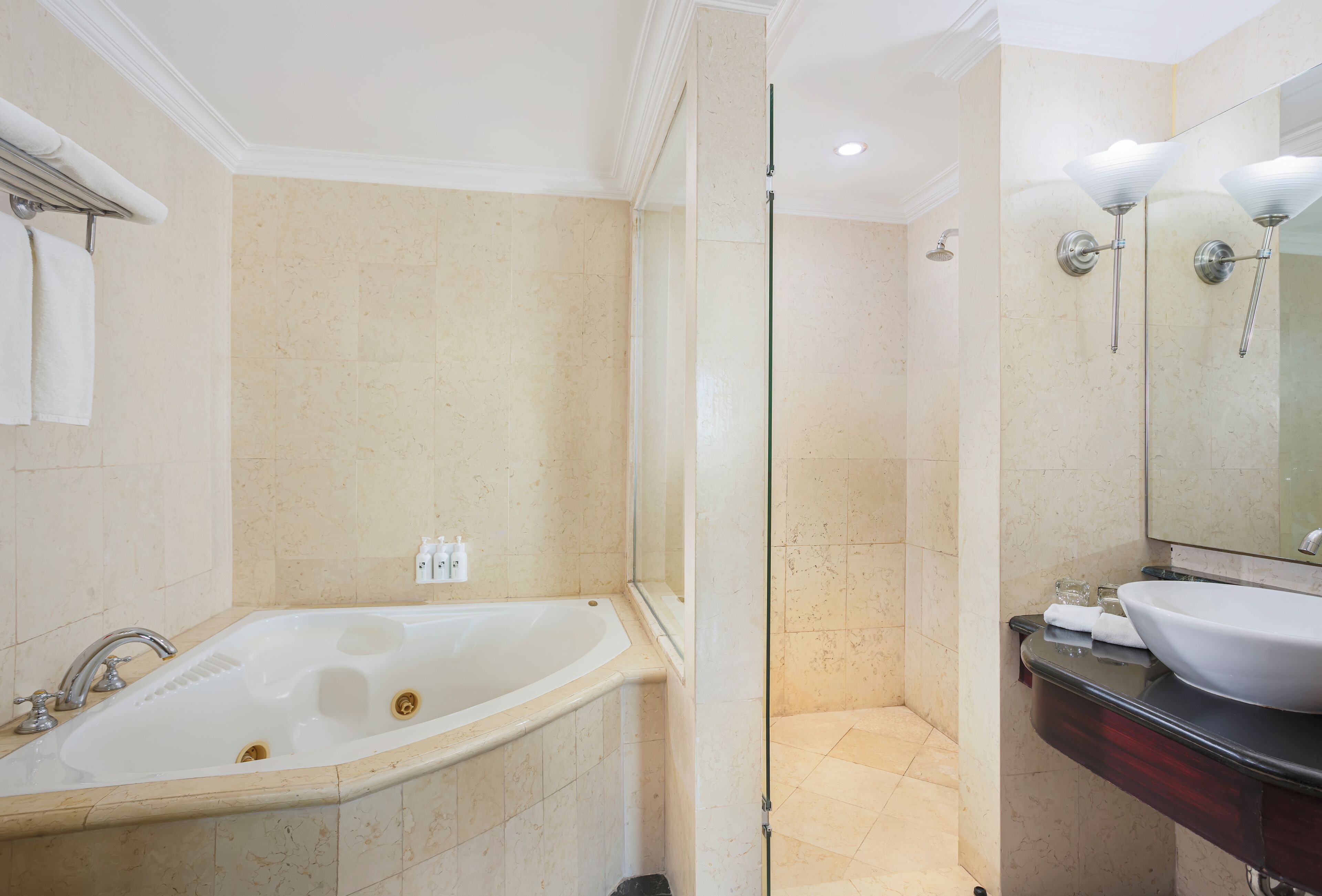 Presidential Room, Non Smoking, City View | Bathroom | Shower, free toiletries, hair dryer, slippers