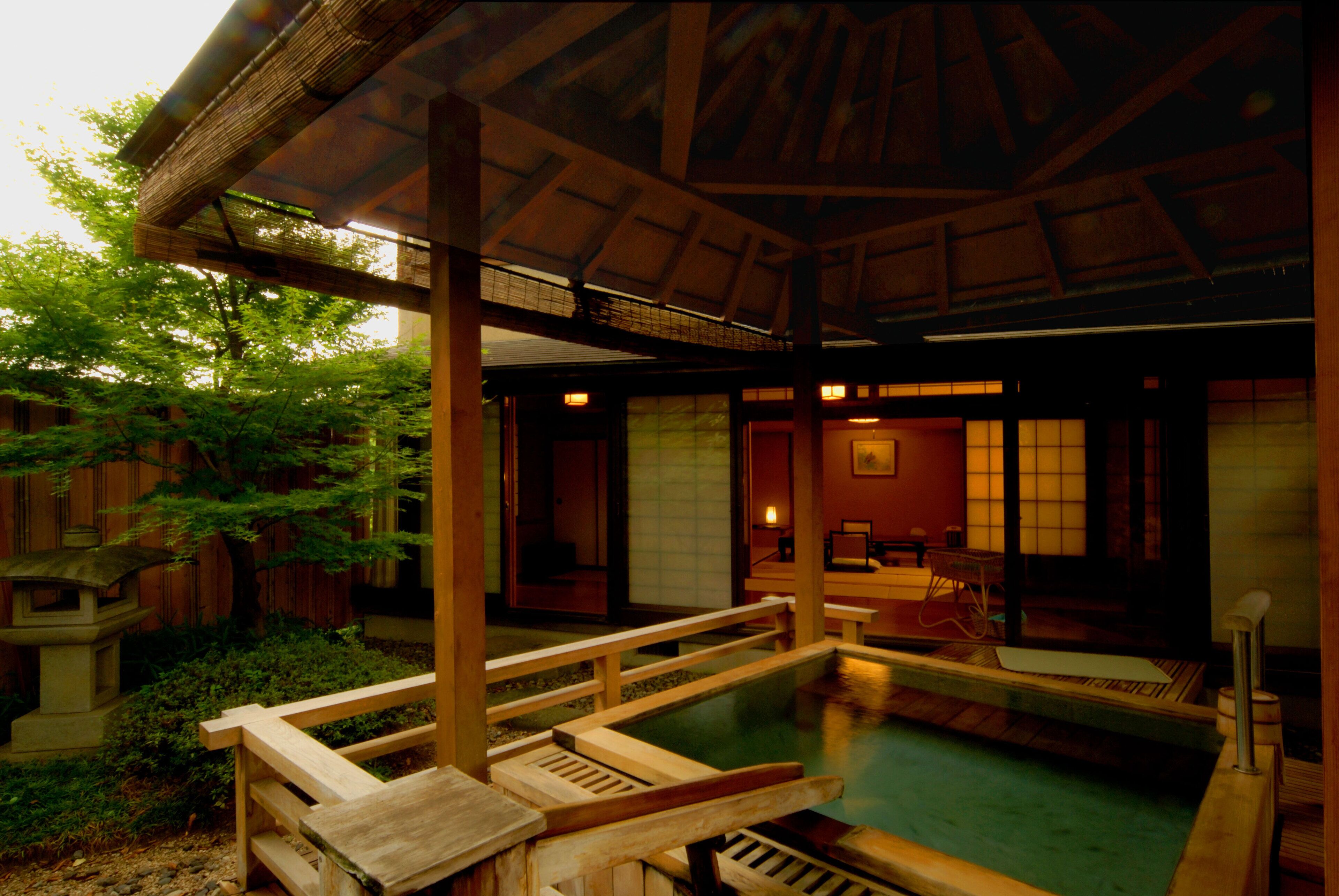 Standard Japanese Style Room with Open-Air Bath MISAKA or SHIRANE, Smoking | Minibar, in-room safe, blackout drapes, iron/ironing board