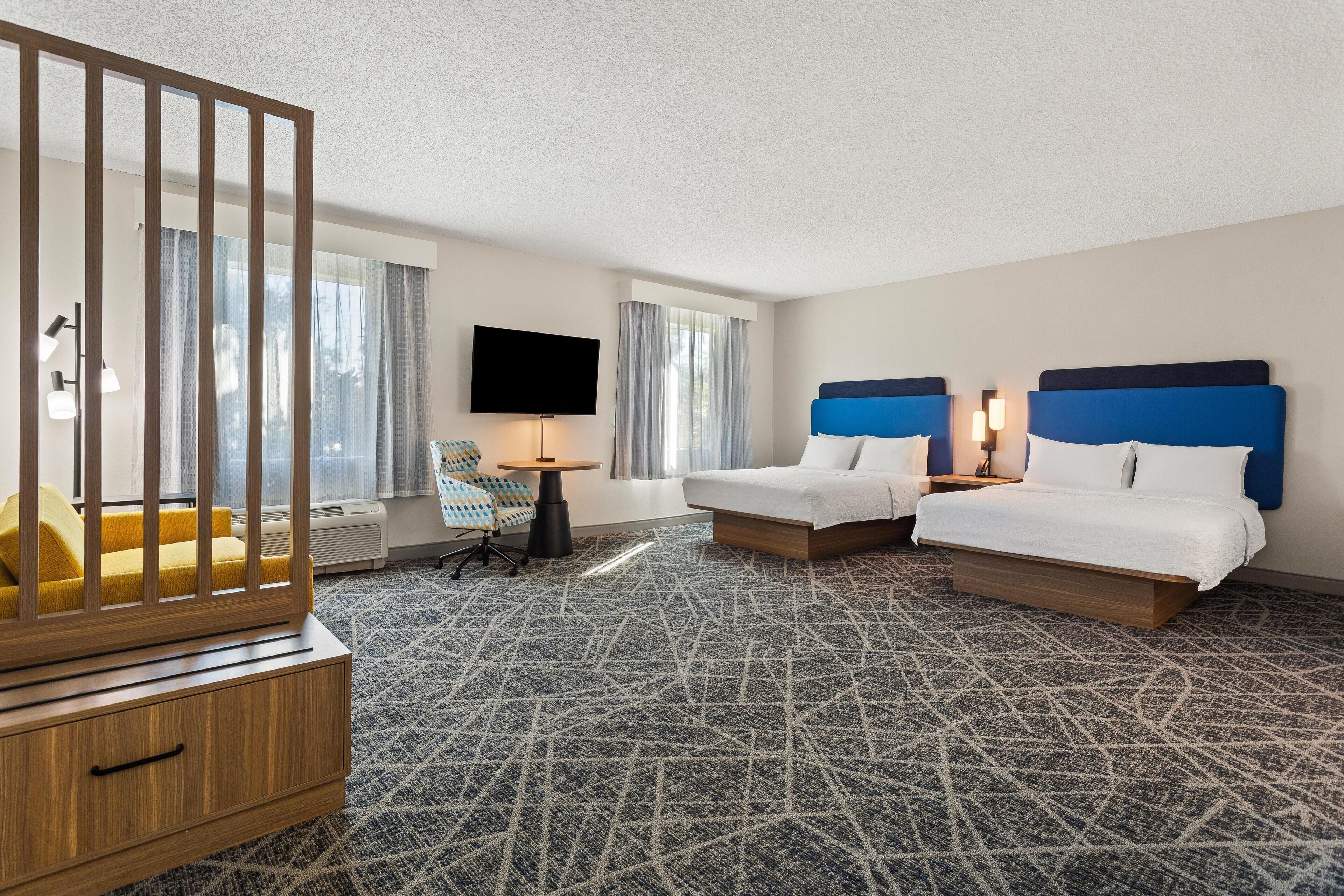 Studio Suite, 2 Queen Beds, Non Smoking | Premium bedding, desk, laptop workspace, iron/ironing board