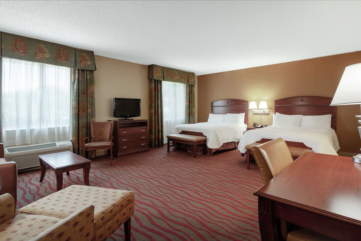 Studio Suite, 2 Queen Beds, Non Smoking | Premium bedding, desk, laptop workspace, iron/ironing board