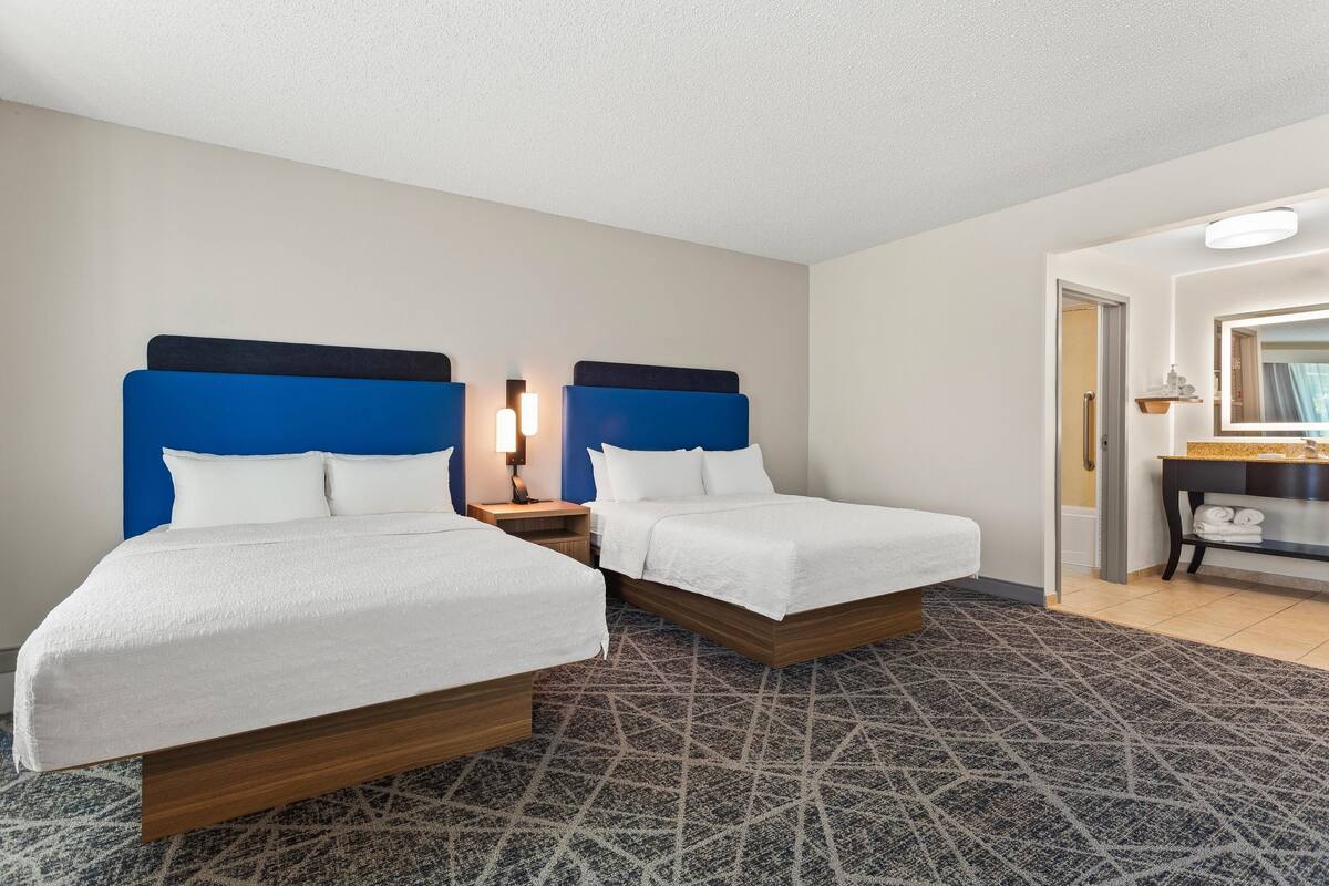 Studio Suite, 2 Queen Beds, Non Smoking | Premium bedding, desk, laptop workspace, iron/ironing board