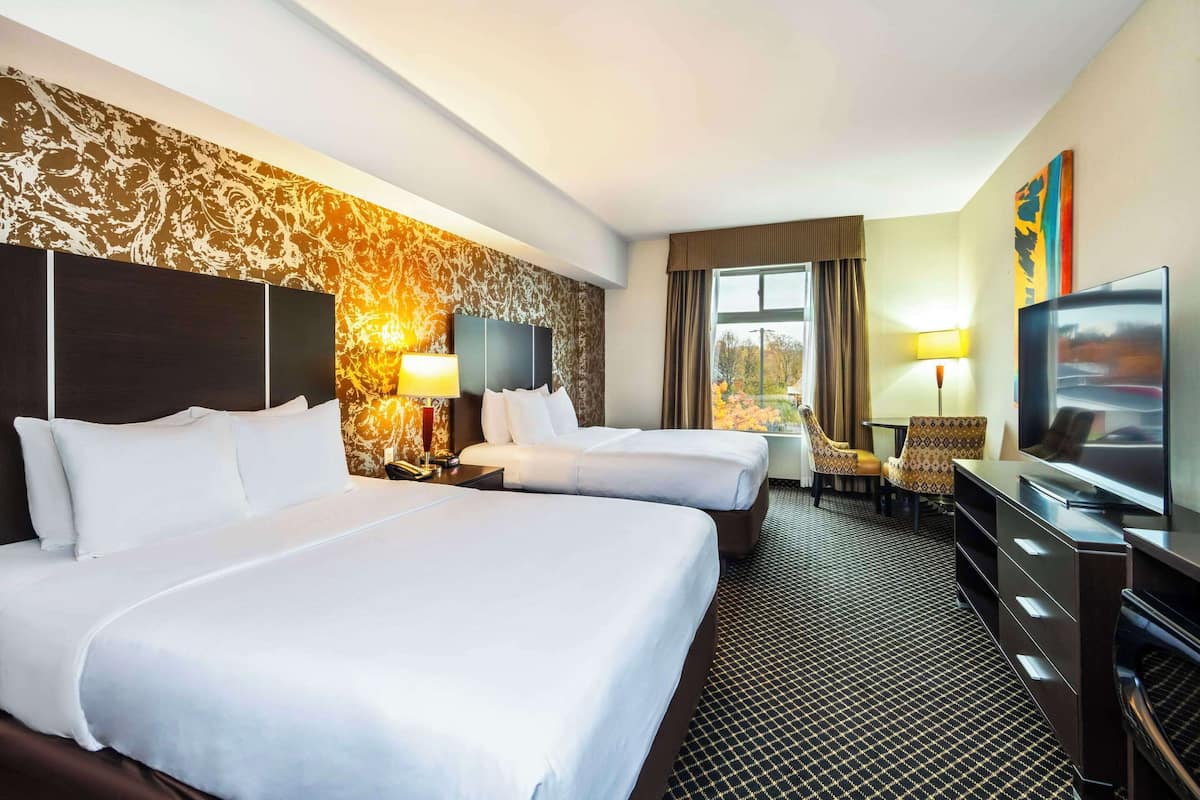 Standard Room, 2 Queen Beds, Non Smoking | 1 bedroom, pillowtop beds, laptop workspace, blackout drapes