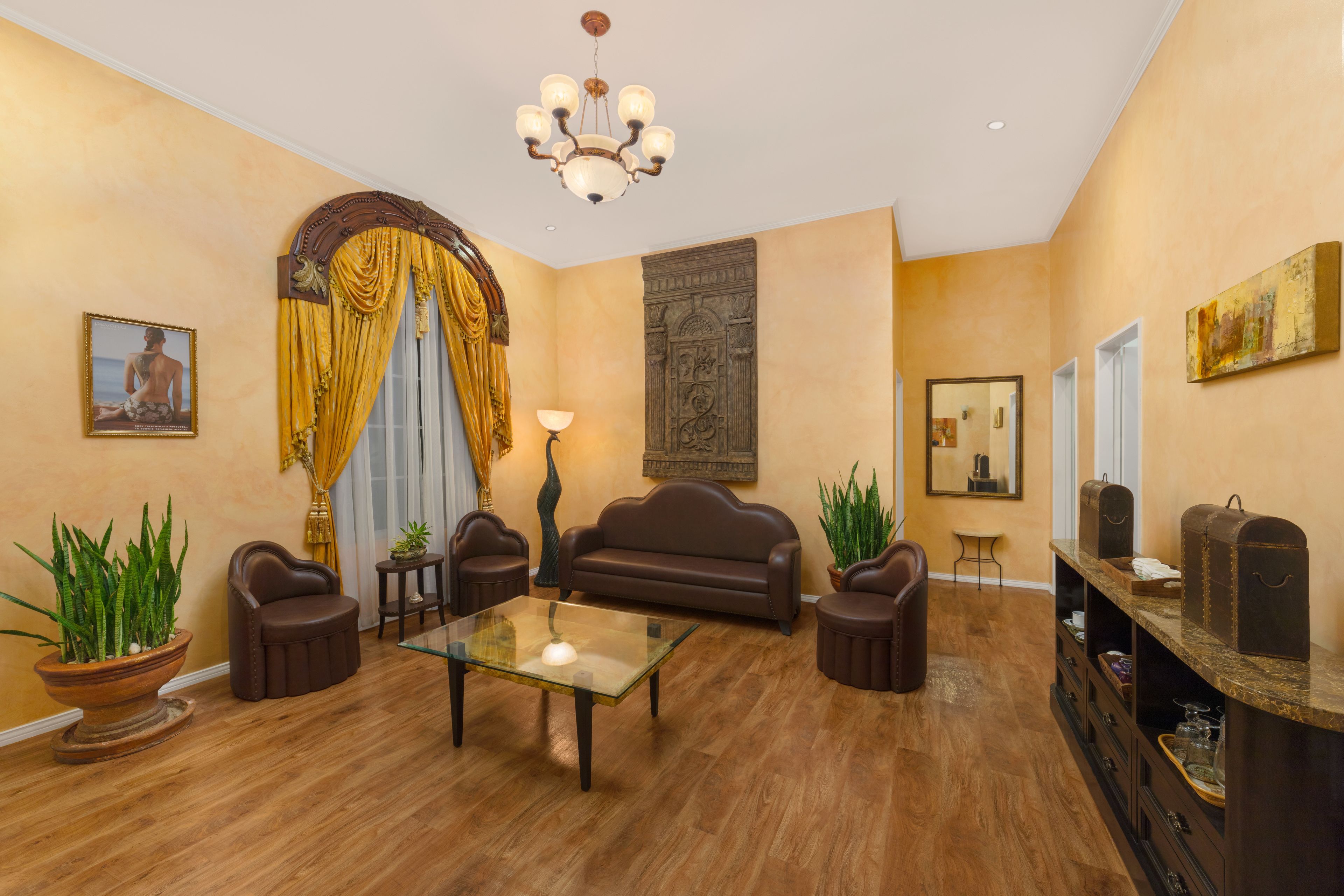 couples treatment room(s), hot tub, steam room, body treatments