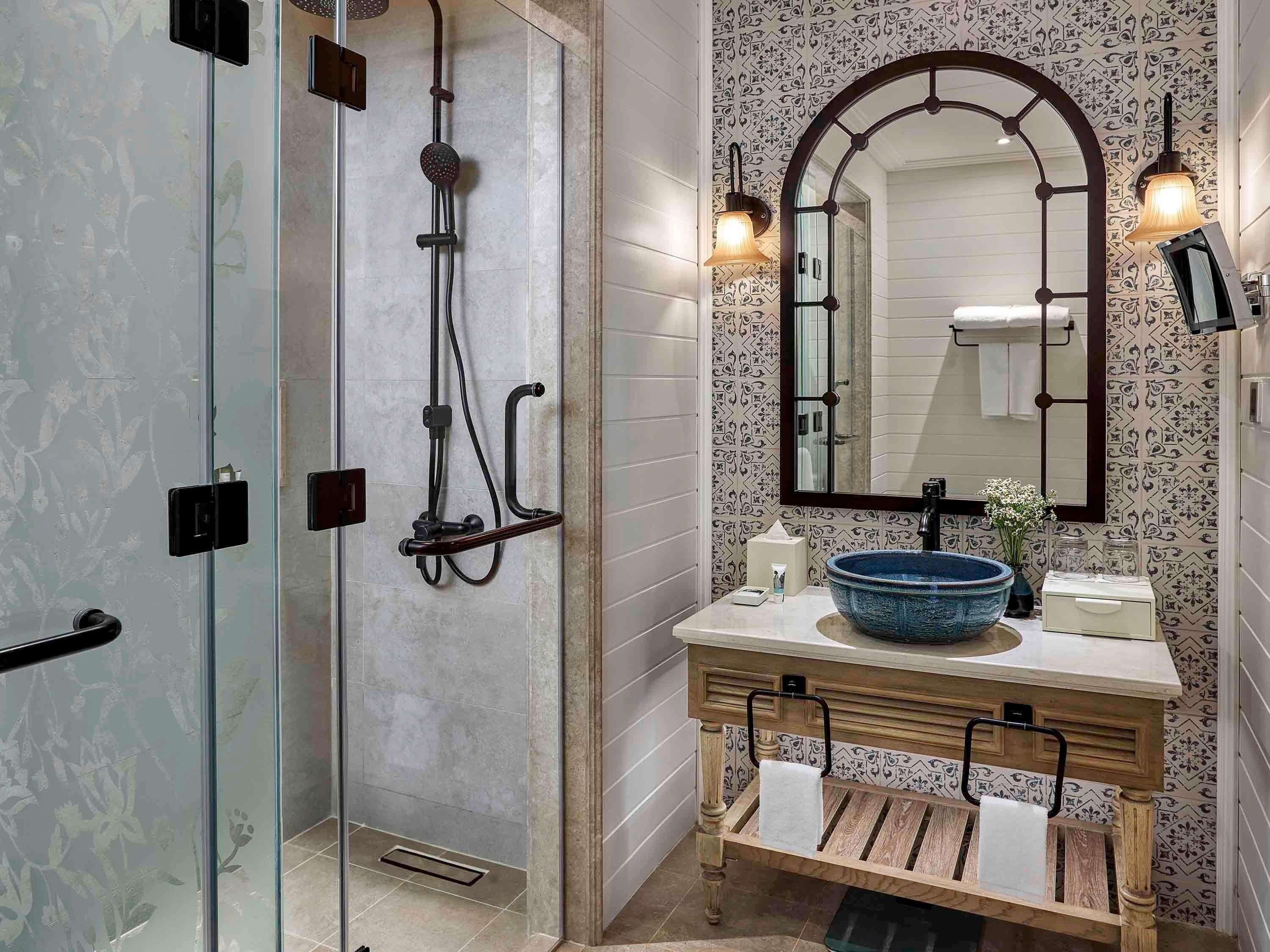Eco-friendly toiletries, hair dryer, bathrobes, slippers