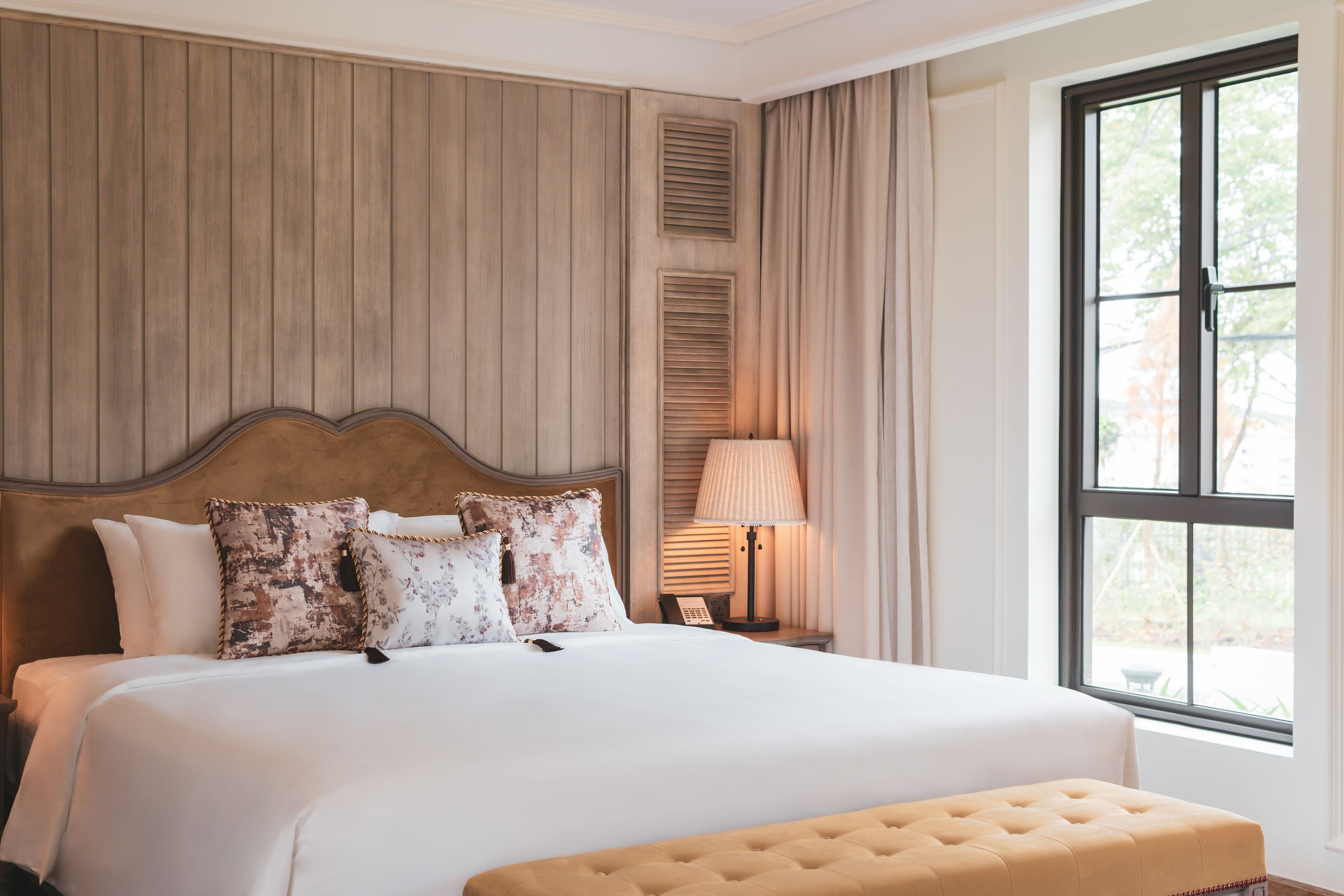 Familjerum - 1 kingsize-säng (Deluxe) | Utsikt mot innergård