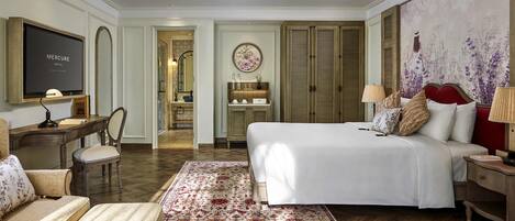 Down duvets, minibar, in-room safe, desk