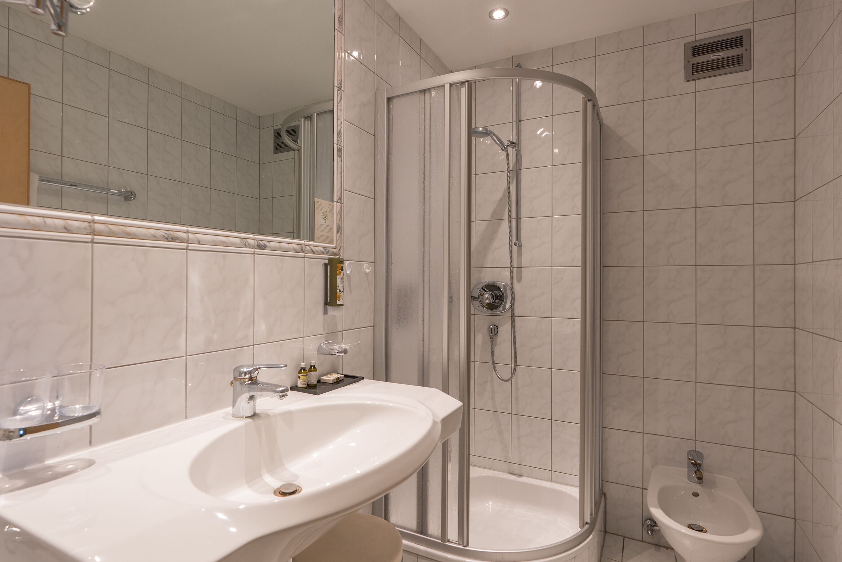 free toiletries, hair dryer, bathrobes, slippers