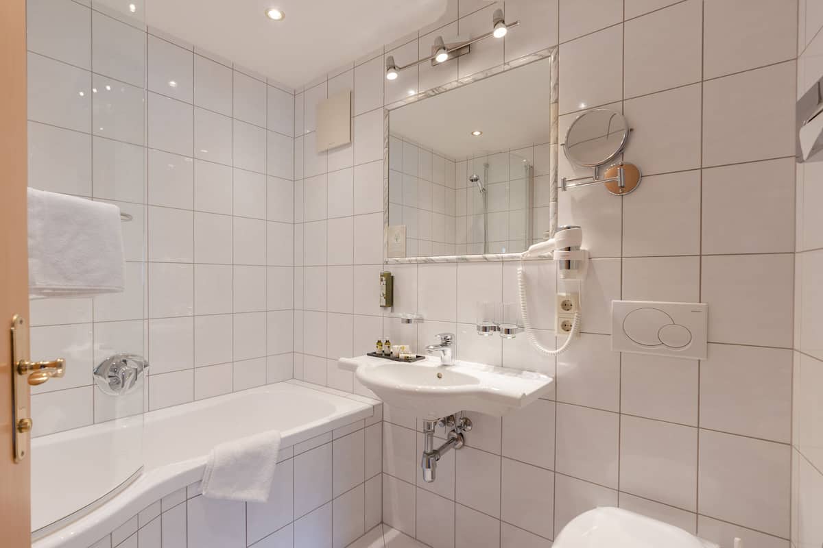 free toiletries, hair dryer, bathrobes, slippers