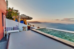 Deluxe Suite, Jetted Tub | Terrace/patio - Chroma Suites (Santorini)
