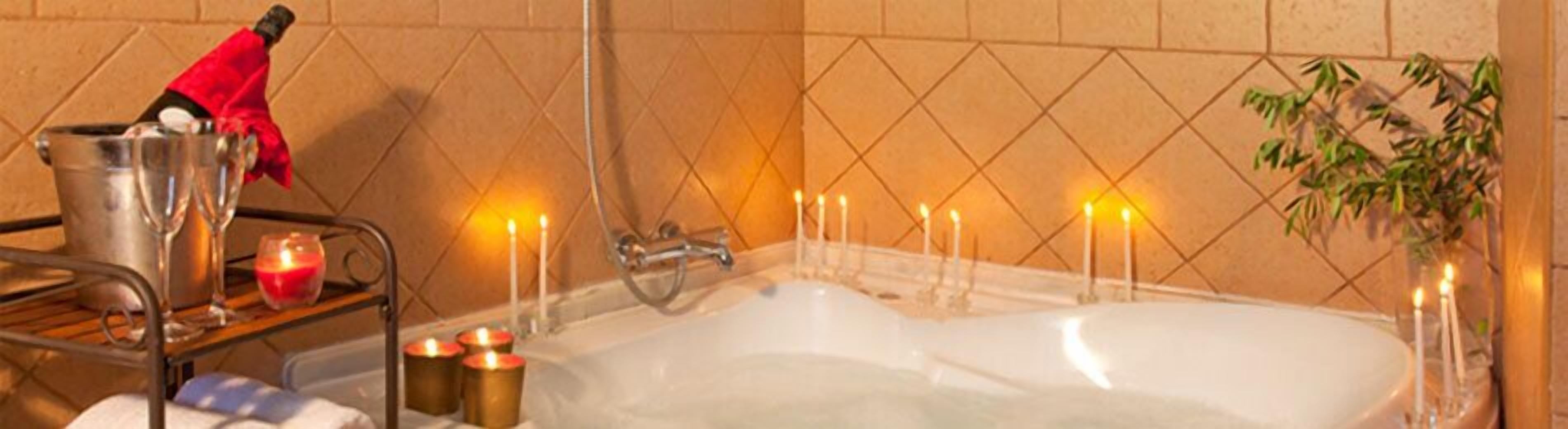 superior double room (hidromassage bath) | bathroom | hair dryer, towels