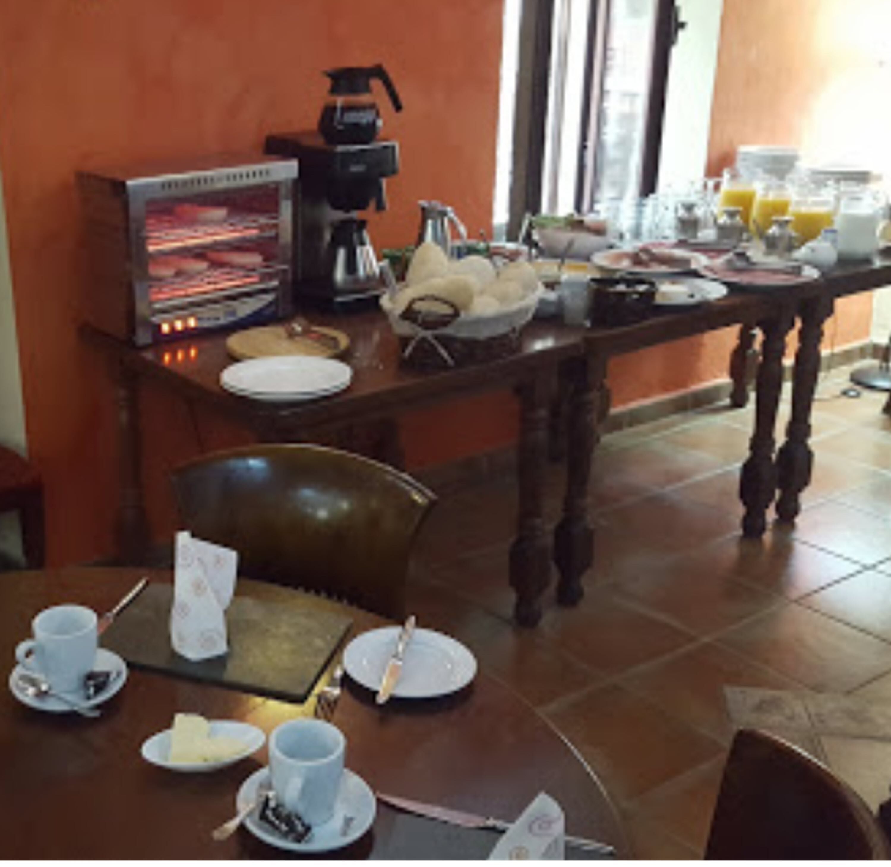 daily buffet breakfast (eur 5 per person)