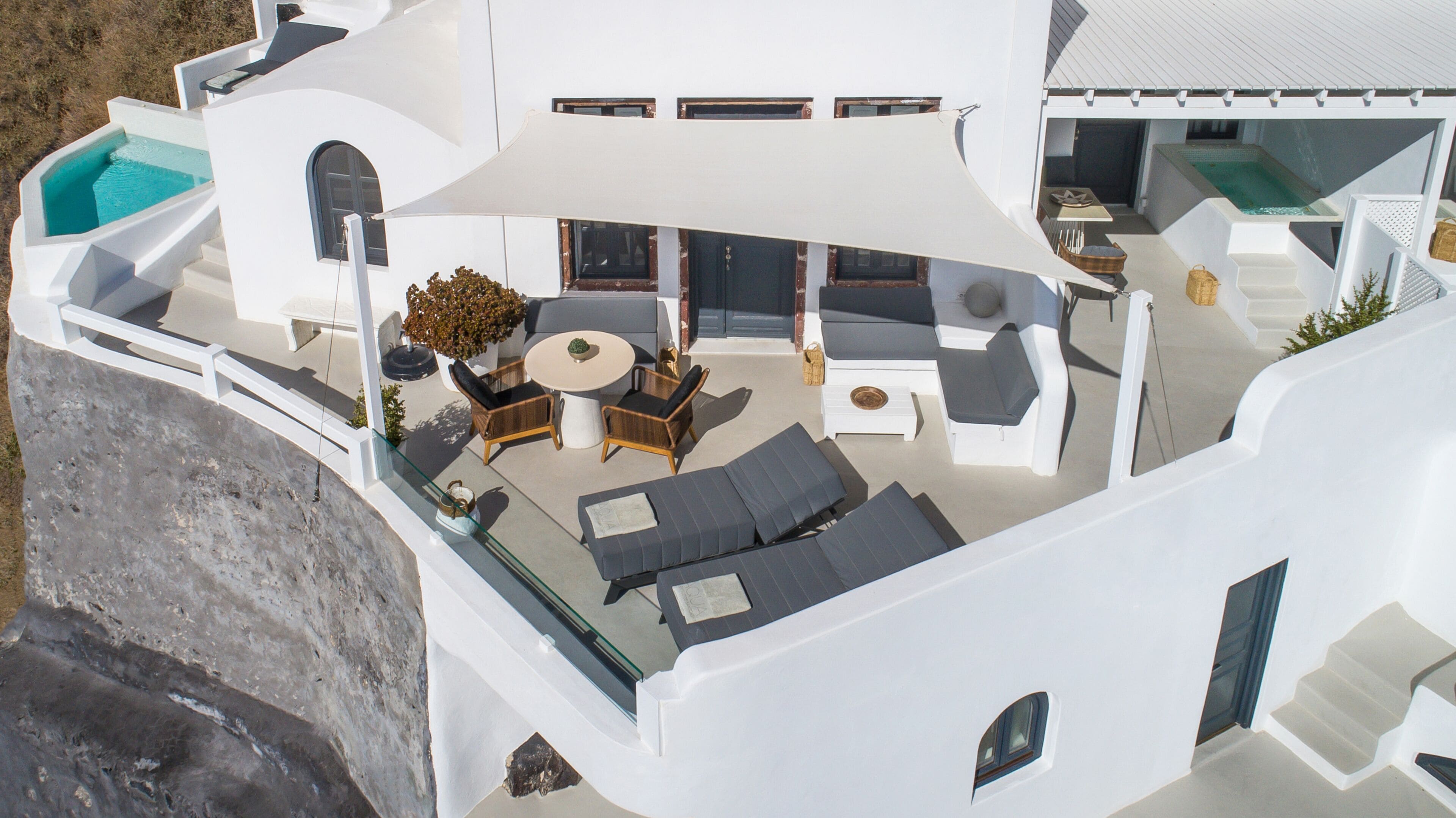 Master Suite, Sea View (Aquarella, Panoramic Caldera View) | Terrace/patio