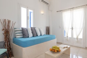 Appartement Duplex Familial, bain à remous, vue mer | Salle de séjour