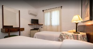 Ropa de cama de alta calidad y minibar 