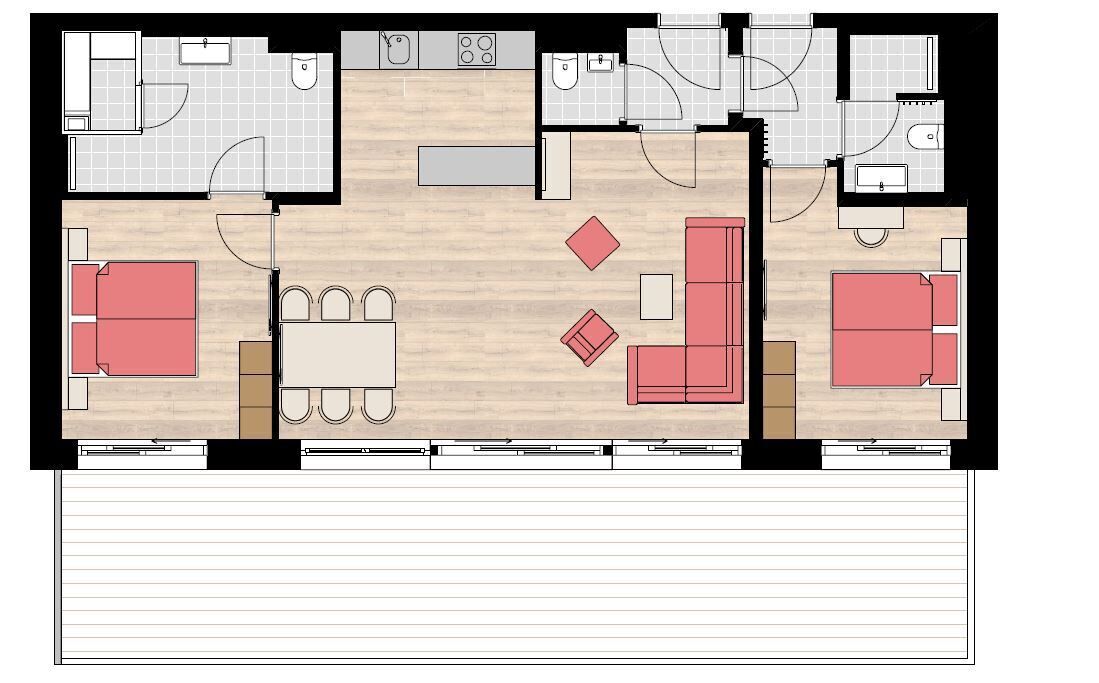 alpine superior spa | floor plan