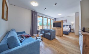 Studio Alpine Spa | Ropa de cama de alta calidad, caja fuerte, decoración individual