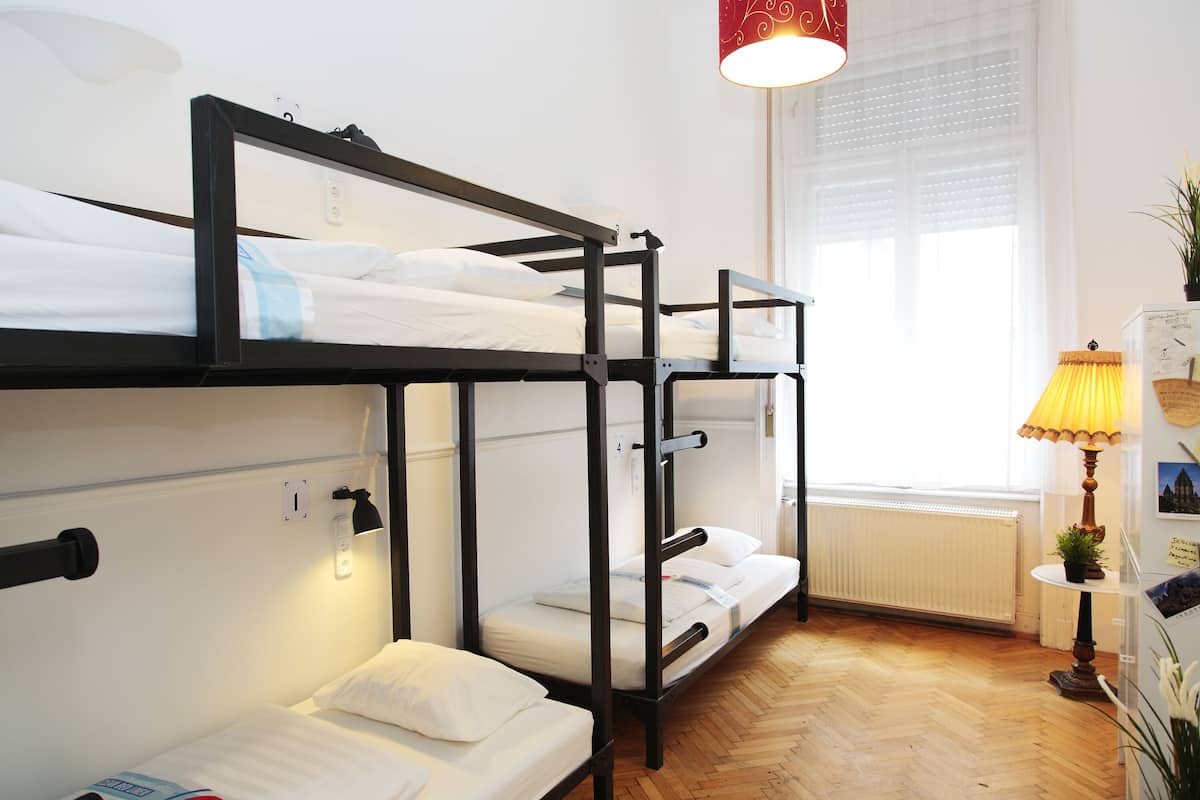 Single bed in 4-bed mixed dormitory
