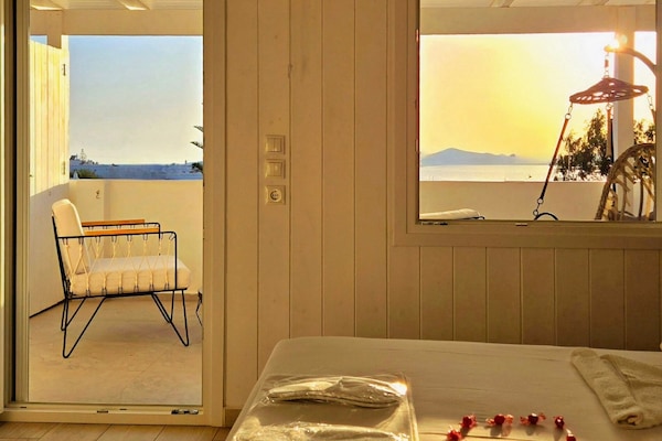Superior Double or Twin Room, Sea View | Living area | LCD TV