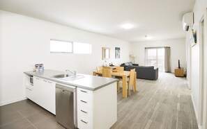 Two Bedroom Residence | Private kitchen | Microwave, stovetop, coffee/tea maker, electric kettle - MainStay Suites Mackay (Mackay)