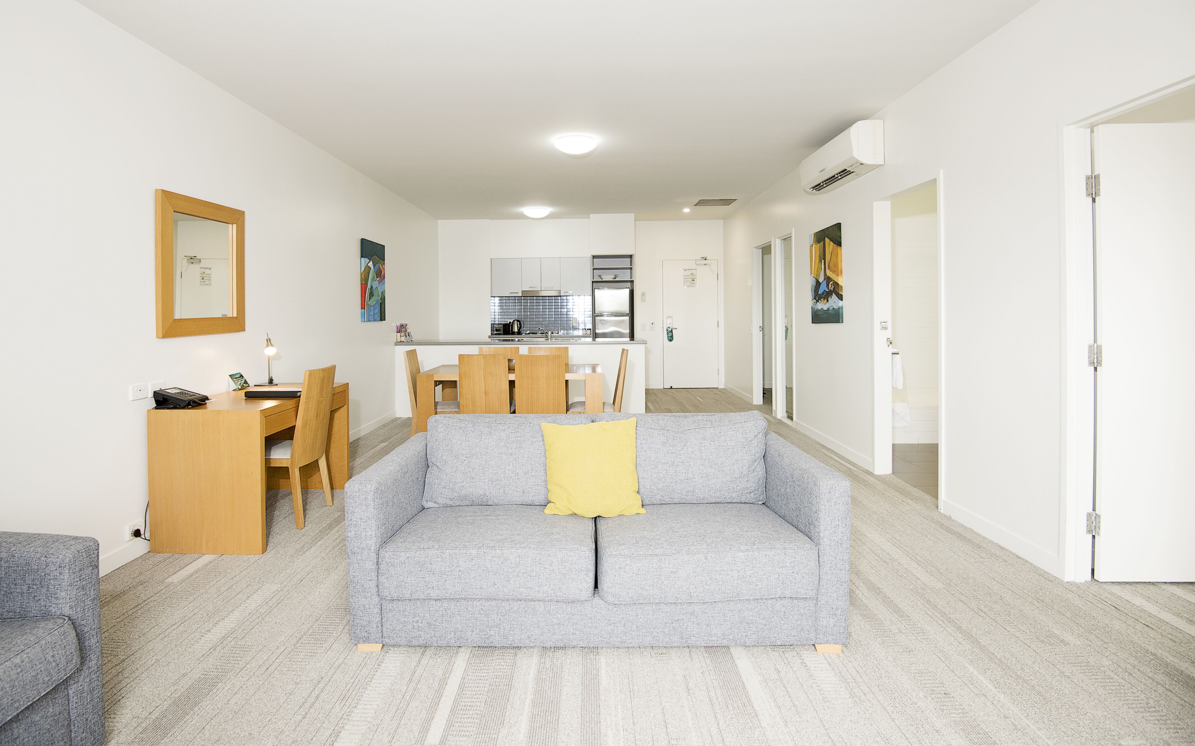 two bedroom residence | living room | 42-inch flat-screen tv with digital channels, tv