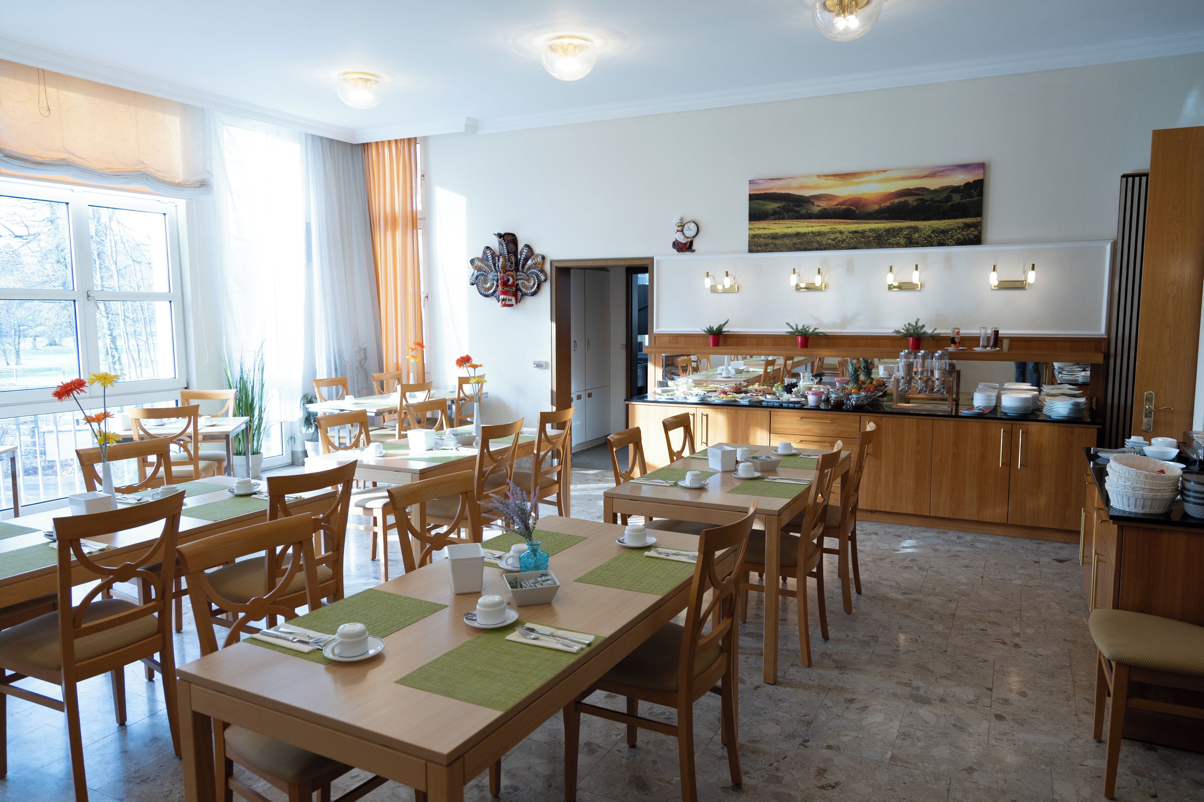 Daily buffet breakfast (EUR 12 per person)