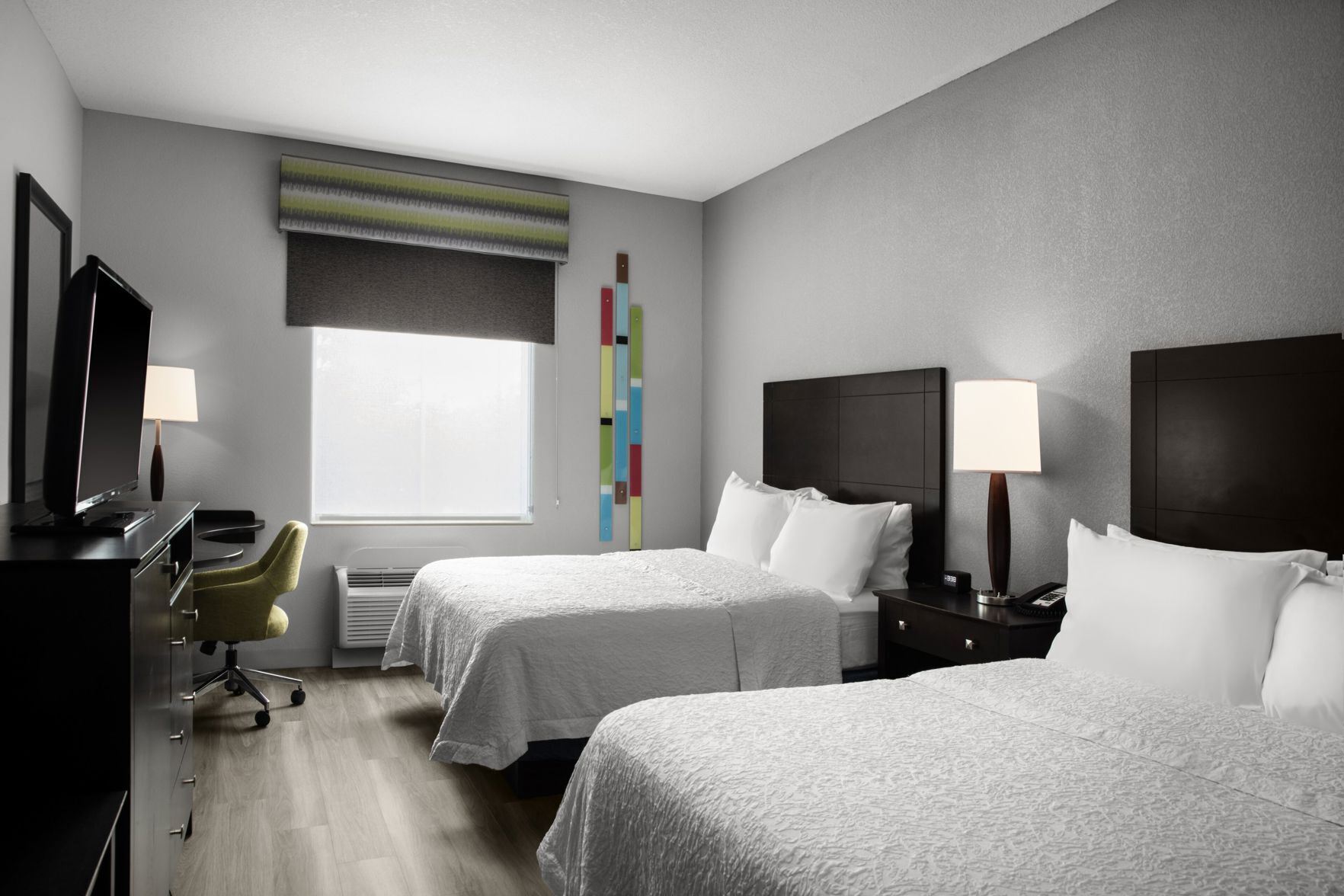 In-room safe, desk, laptop workspace, blackout curtains
