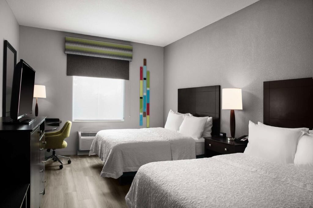 In-room safe, desk, laptop workspace, blackout curtains
