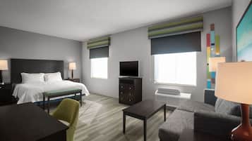 In-room safe, desk, laptop workspace, blackout drapes