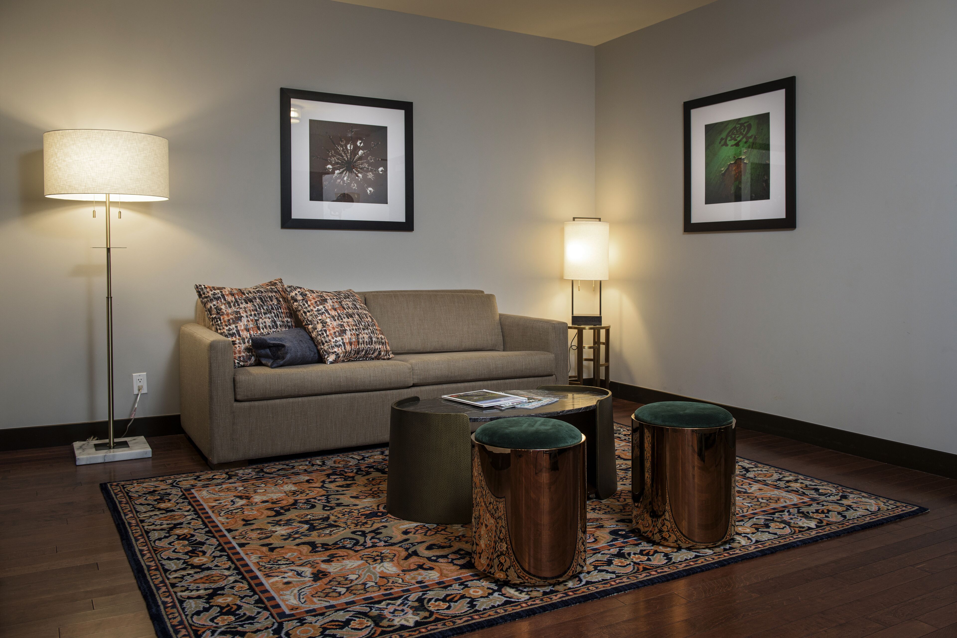 suite, 1 king bed with sofa bed (mayo ) | living area | lcd tv, ipod dock