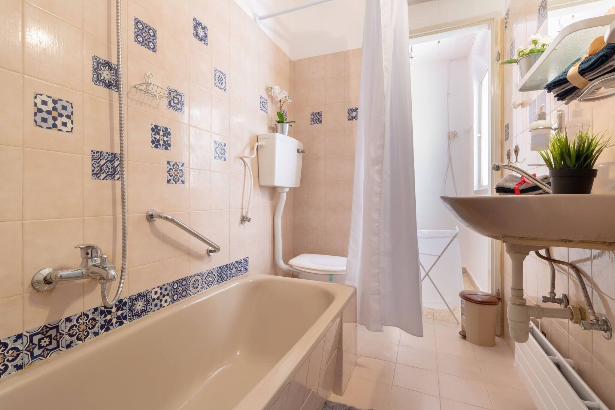 Studio, 1 Bedroom, Accessible | Bathroom shower