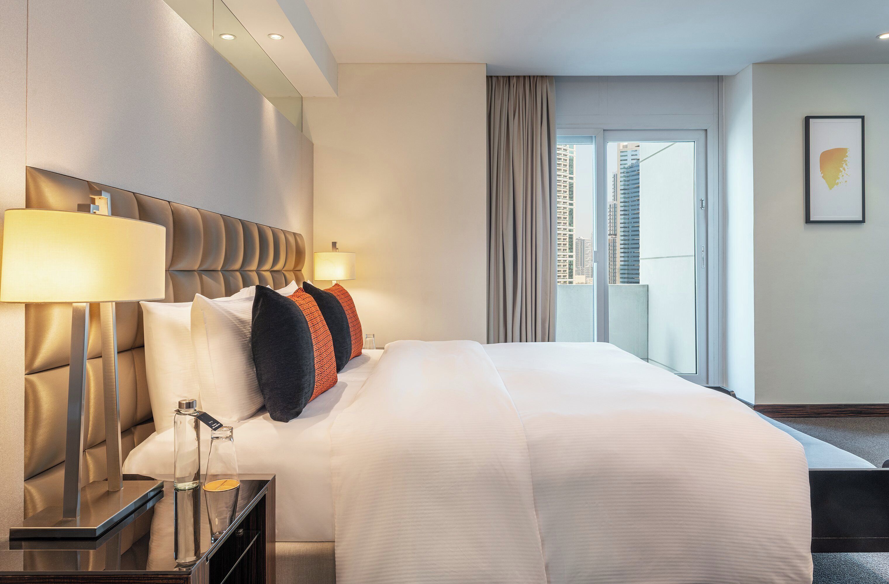 Sängtillbehör av högsta kvalitet och minibar